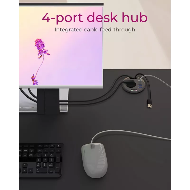ICY BOX IB-HUB1430 pistorasia musta