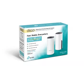 TP-Link AC1200 + AV1000 Whole Home Hybrid Mesh Wi-Fi -järjestelmä, 2 kpl:n pakkaus