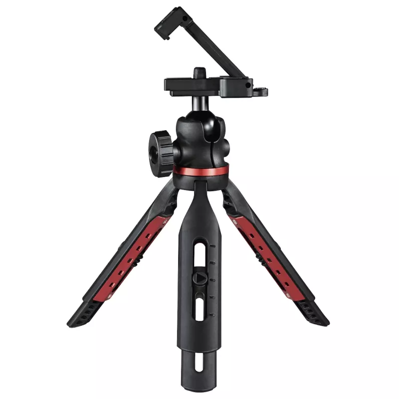 Hama Solid -jalusta älypuhelimelle/tabletille 3 jalkaa musta, punainen