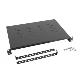 LANBERG kiinteä hylly - 19in 1u/483x300mm kantavuus jopa 25kg musta