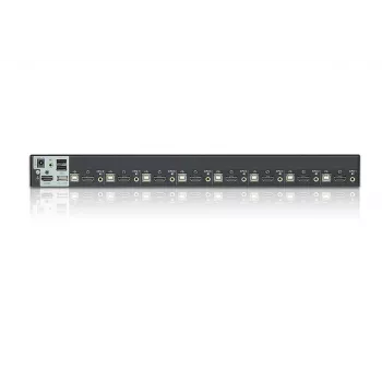 ATEN 8-porttinen USB - HDMI KVM-kytkin USB-oheislaiteliitännällä, 1920 x 1200 pikseliä, WUXGA, 8,56 W, musta