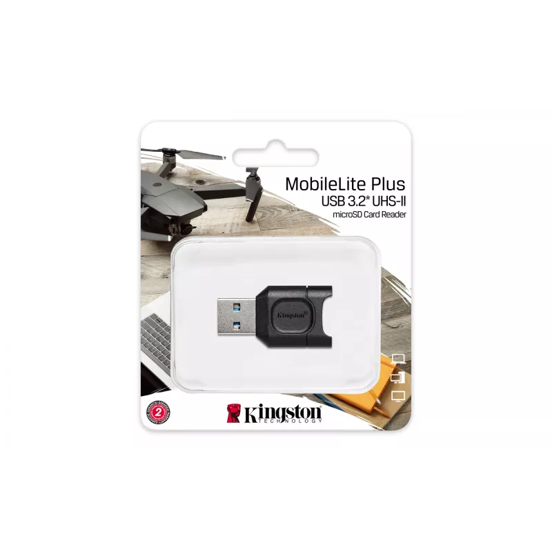 Kingston Technology MobileLite Plus kortinlukija USB 3.2 Gen 1 (3.1 Gen 1) Type-A musta