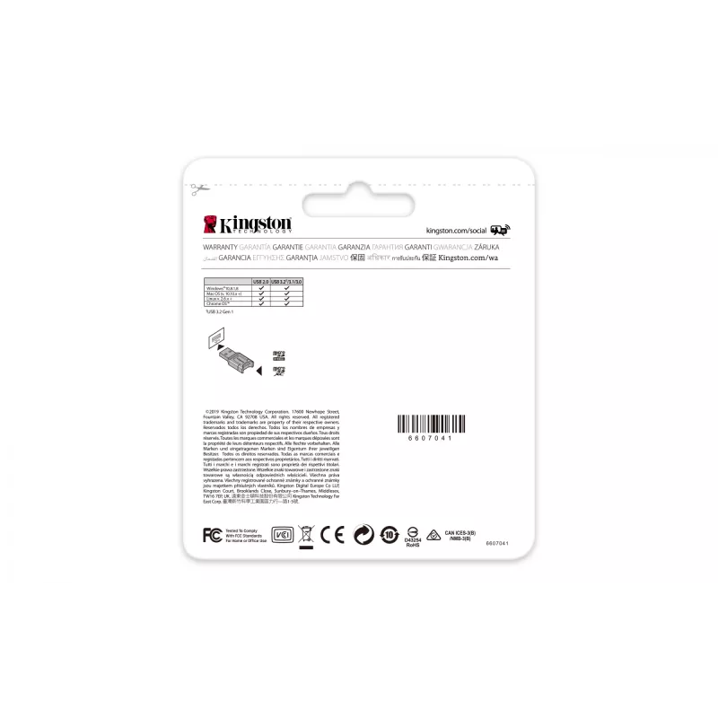 Kingston Technology MobileLite Plus kortinlukija USB 3.2 Gen 1 (3.1 Gen 1) Type-A musta