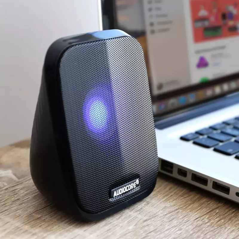 Kaiutin Audiocore AC835 johdollinen 2.0 6 W USB musta pöytäkaiutin
