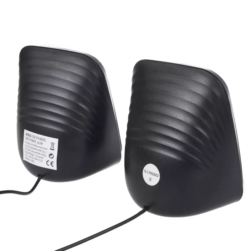 Kaiutin Audiocore AC835 johdollinen 2.0 6 W USB musta pöytäkaiutin