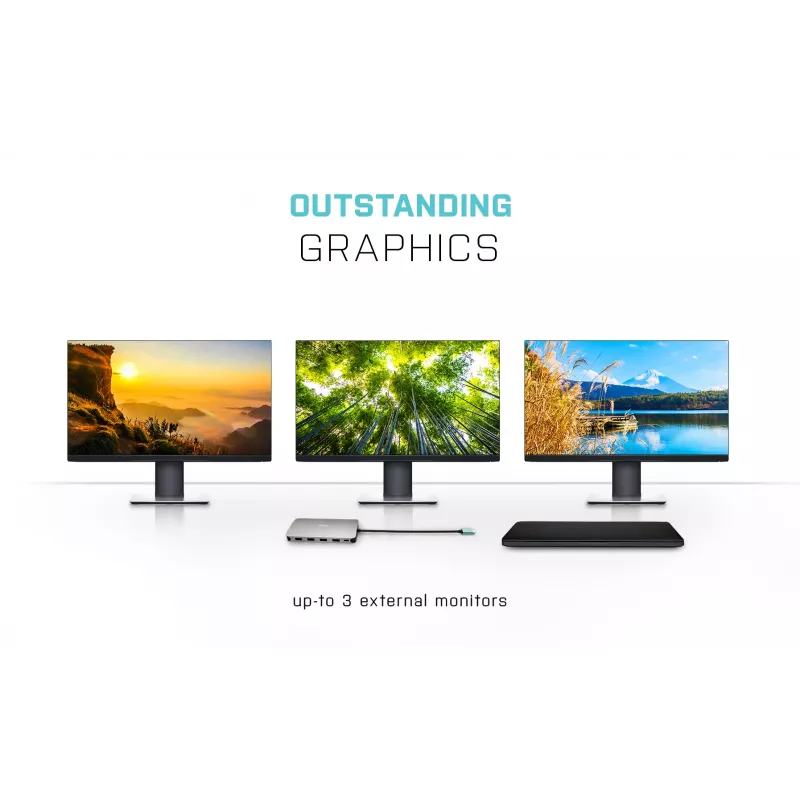 i-tec Metal USB-C Nano 3x Display -telakointiasema + Power Delivery 100 W