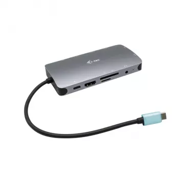 Telakointiasema i-tec Metal USB-C Travel Nano Dock HDMI/VGA LAN-liitännällä + Power Delivery 100 W