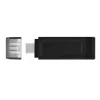 Kingston Technology DataTraveler 64GB USB-C 3.2 Gen 1 70, 64 GB, USB Type-C, 3.2 Gen 1 (3.1 Gen 1), Cap, 7 g, musta