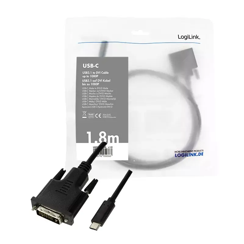 USB-näytönohjainadapteri LogiLink UA0331 musta