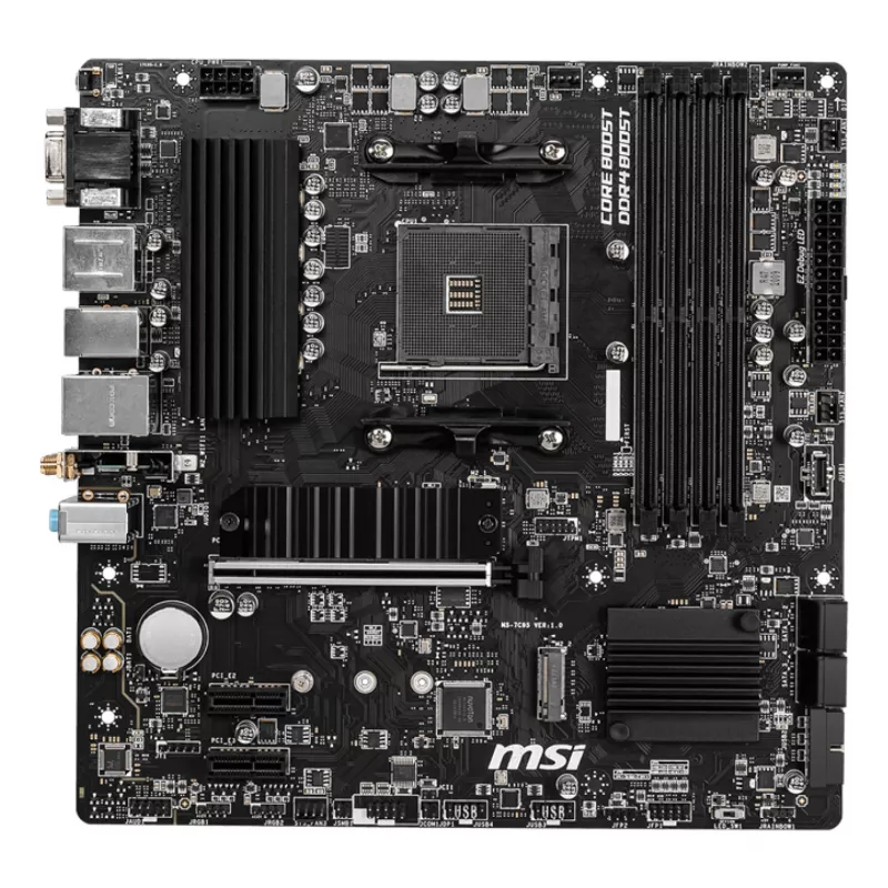 MSI B550M PRO-VDH WIFI emolevy AMD B550 kanta AM4 micro ATX