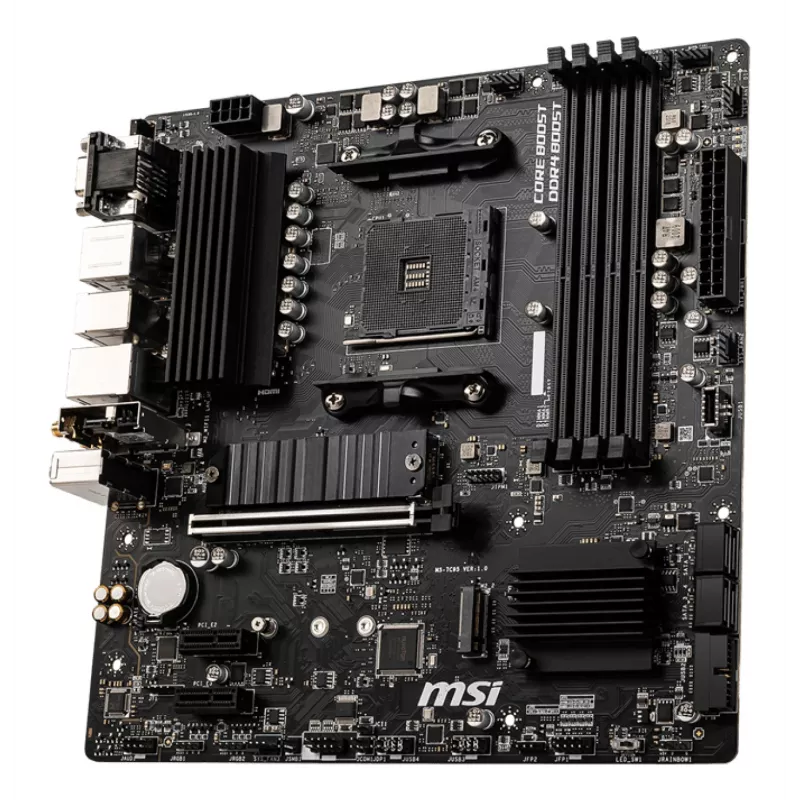 MSI B550M PRO-VDH WIFI emolevy AMD B550 kanta AM4 micro ATX