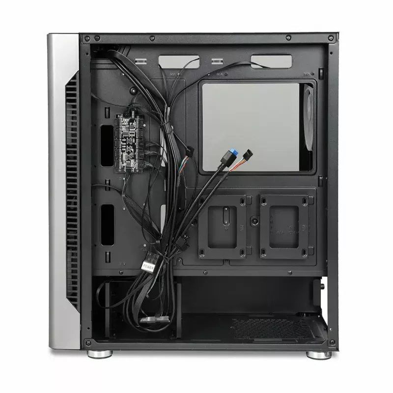 PC-kotelo IBOX Chiron ZH68 Gaming, ATX Midi-Tower, EATX-tuki, musta, sivulasiseinä, valaistus