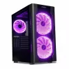 PC-kotelo IBOX Chiron ZH68 Gaming, ATX Midi-Tower, EATX-tuki, musta, sivulasiseinä, valaistus