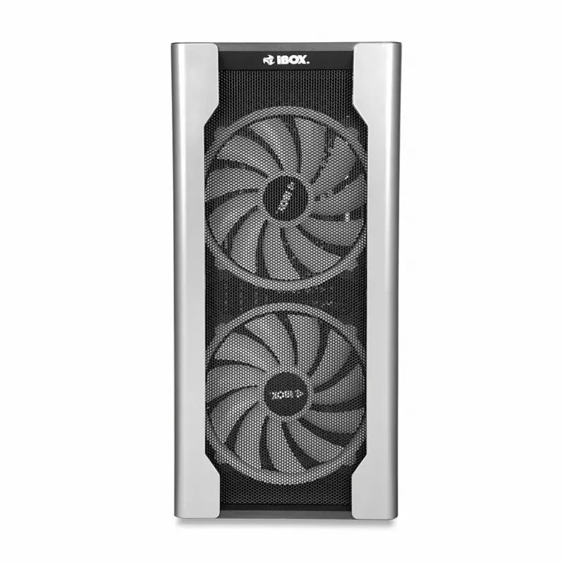 PC-kotelo IBOX Chiron ZH68 Gaming, ATX Midi-Tower, EATX-tuki, musta, sivulasiseinä, valaistus