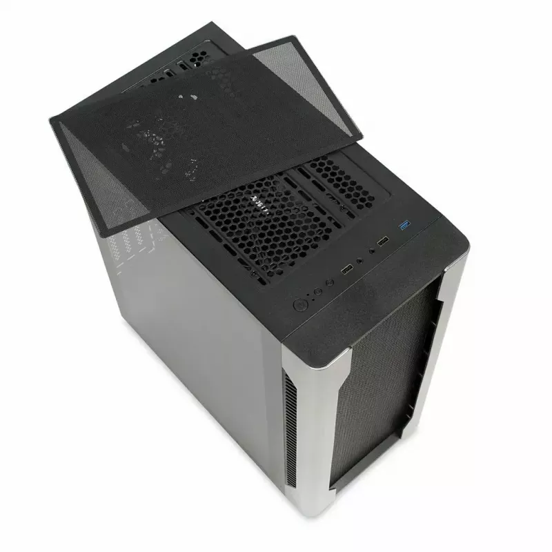 PC-kotelo IBOX Chiron ZH68 Gaming, ATX Midi-Tower, EATX-tuki, musta, sivulasiseinä, valaistus
