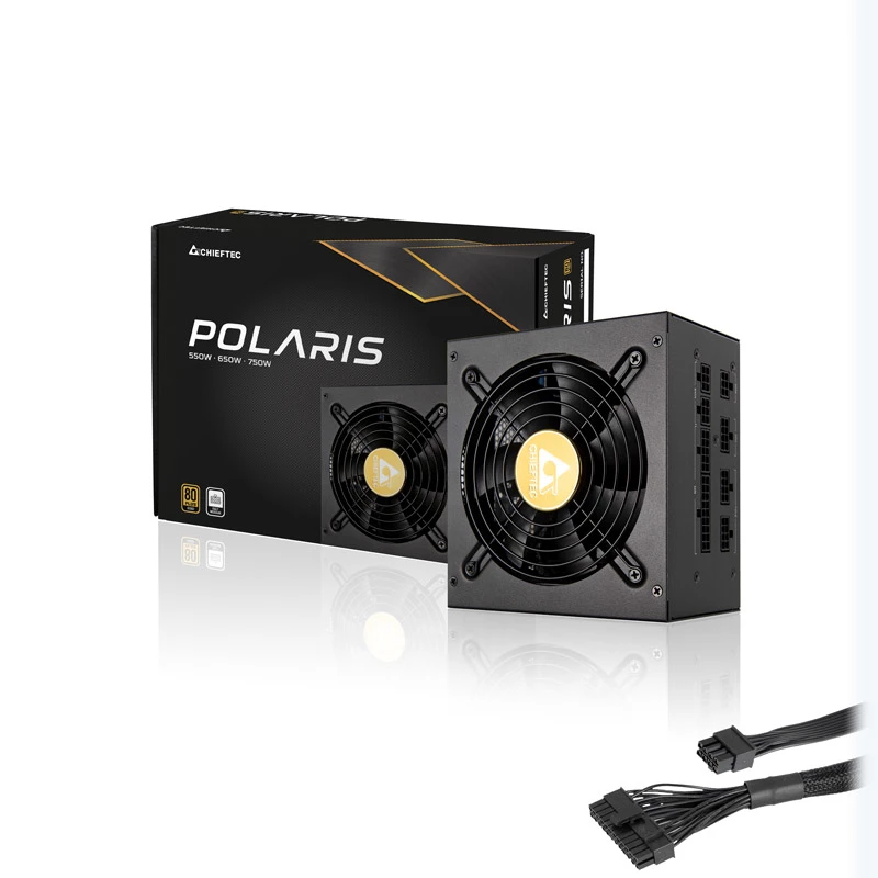 Chieftec Polaris virtalähde 650 W 20+4 Pin ATX PS/2 musta