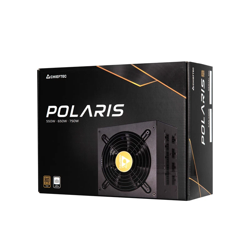 Chieftec Polaris virtalähde 750 W 20+4 Pin ATX PS/2 musta