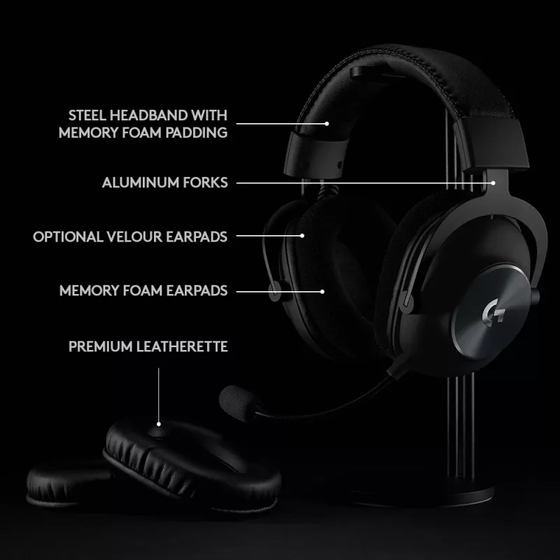 LOGITECH Pro X Wireless Lightspeed pelikuulokemikrofoni musta