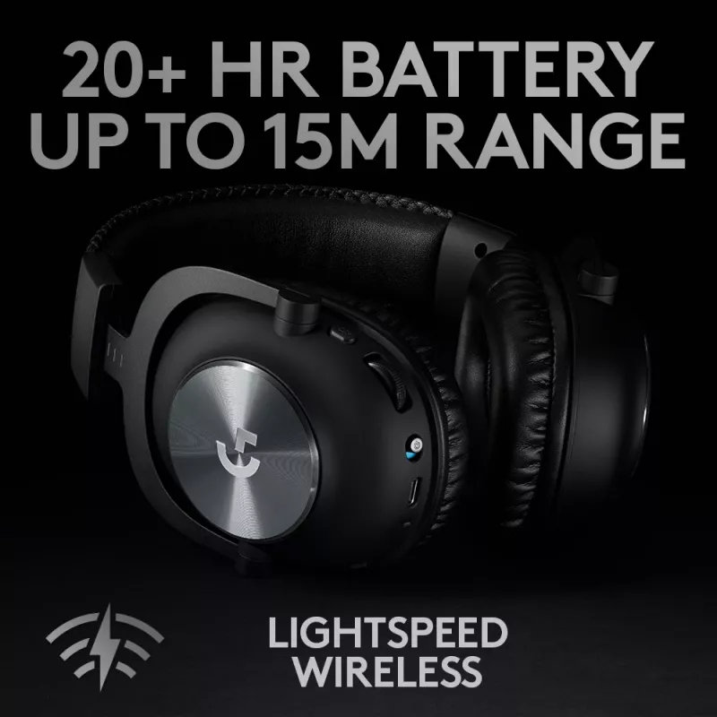 LOGITECH Pro X Wireless Lightspeed pelikuulokemikrofoni musta
