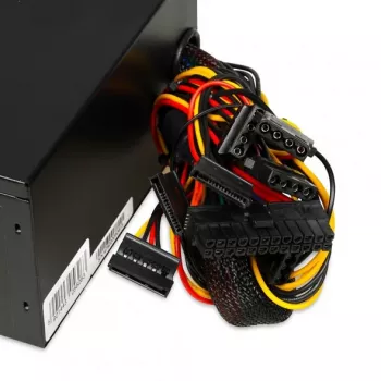 Virtalähde IBOX iBox Aurora 500 W 20+4 Pin ATX, 140 mm tuuletin, valkoinen