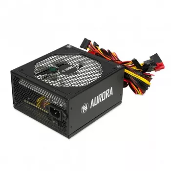 Virtalähde IBOX iBox Aurora 600 W 20+4-Pin-ATX, 140 mm tuuletin, metallikotelo, musta