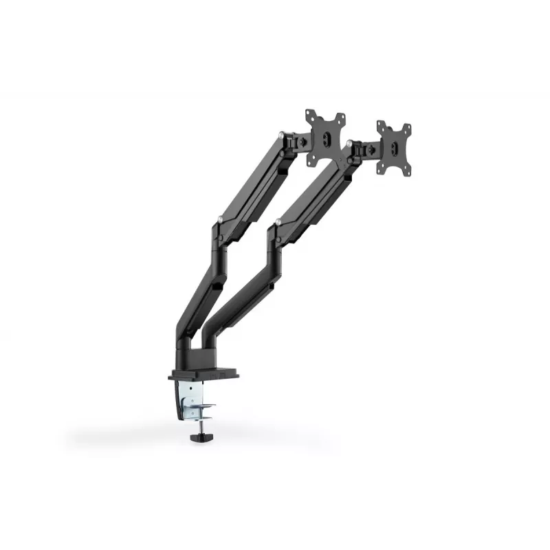 DIGITUS yleinen kaksoisnäytön kaasujousikiinnitys 17-32in 2x 9kg