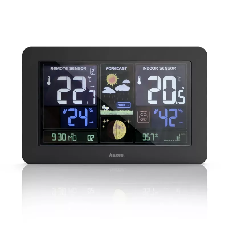 Paristokäyttöinen sääasema Hama Premium Black 00186380