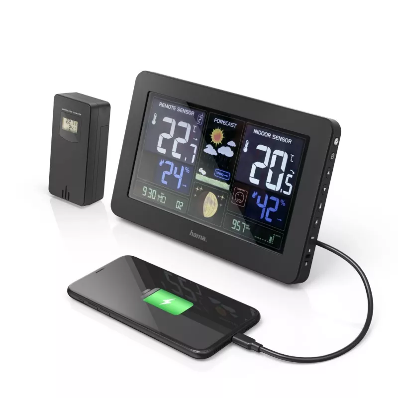 Paristokäyttöinen sääasema Hama Premium Black 00186380