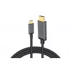 DIGITUS USB-C–HDMI-sovitinkaapeli, 4K/30 Hz, 1,8 m, musta