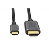 DIGITUS USB-C–HDMI-sovitinkaapeli, 4K/30 Hz, 1,8 m, musta
