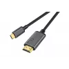 DIGITUS USB-C–HDMI-sovitinkaapeli, 4K/30 Hz, 1,8 m, musta