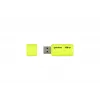 Goodram UME2 UME2-1280Y0R11 USB-muistitikku 128 GB, USB 2.0 Type-A, 20 MB/s, suojakorkilla, keltainen