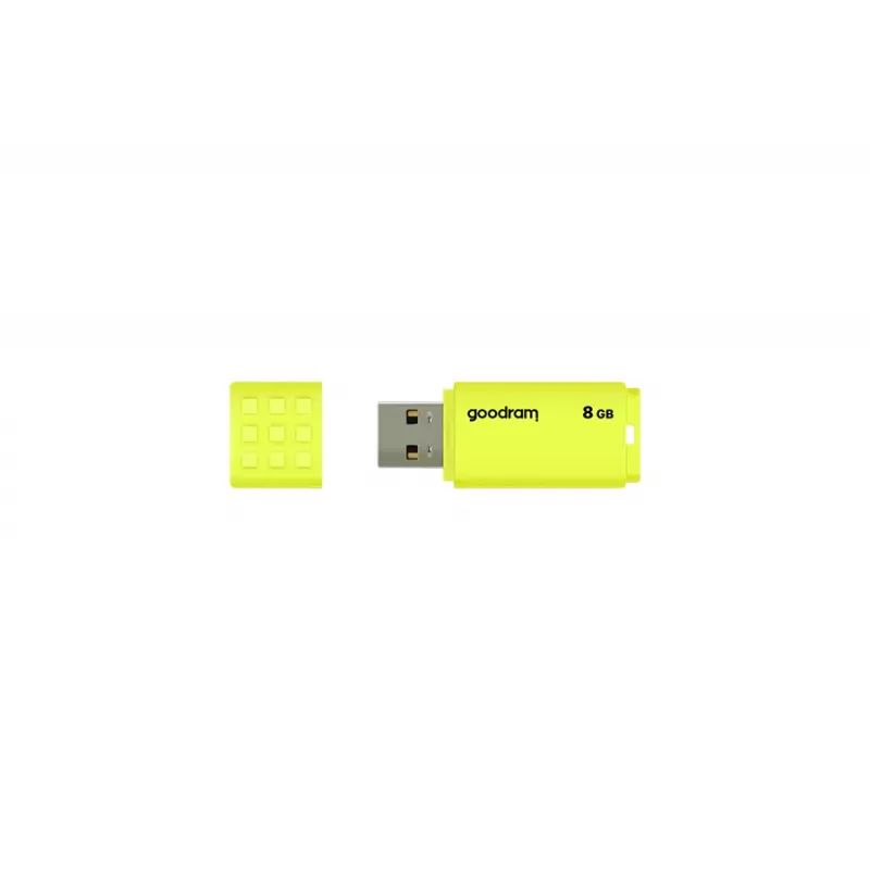 USB-muistitikku GOODRAM UME2 8 GB USB 2.0 Type-A, keltainen, korkkidesign