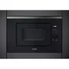 Kalusteisiin asennettava grillimikroaaltouuni WHIRLPOOL WMF201G, 800 W, 20 L, ruostumaton teräs/musta