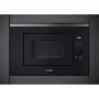 Kalusteisiin asennettava grillimikroaaltouuni WHIRLPOOL WMF201G, 800 W, 20 L, ruostumaton teräs/musta