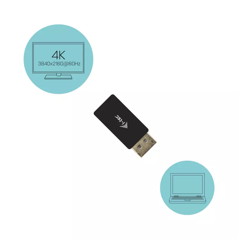 DisplayPort - HDMI sovitin i-tec DP2HDMI4K60HZ