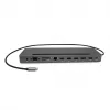 i-tec metalli USB-C ergonominen 4K 3x näyttö telakointiasema + Power Delivery 85 W