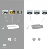 i-tec metalli USB-C ergonominen 4K 3x näyttö telakointiasema + Power Delivery 85 W