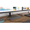 i-tec metalli USB-C ergonominen 4K 3x näyttö telakointiasema + Power Delivery 85 W