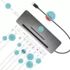 i-tec metalli USB-C ergonominen 4K 3x näyttö telakointiasema + Power Delivery 85 W