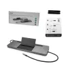 i-tec metalli USB-C ergonominen 4K 3x näyttö telakointiasema + Power Delivery 85 W