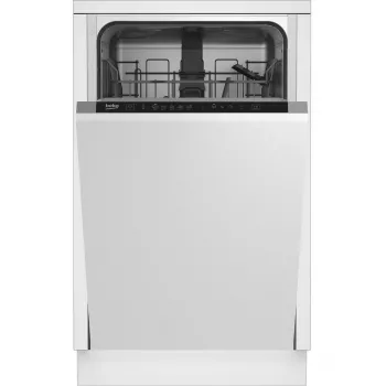 Kalusteisiin asennettava astianpesukone BEKO DIS35026 — ohut 45 cm, 10 astiastoa, 48 dB, 5 ohjelmaa, energialuokka E