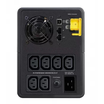 APC Back-UPS, 2200VA, Tower, 230V, 6x IEC C13 pistorasia, AVR, Line-Interactive, 2,2 kVA, 1200 W, sini, 140 V, 300 V