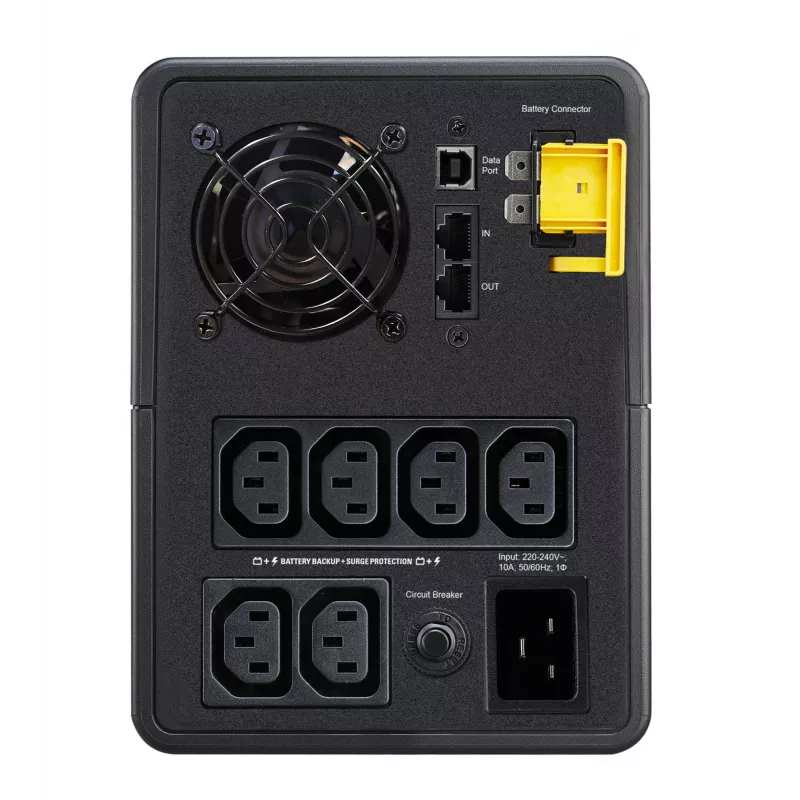 APC Back-UPS, 2200VA, Tower, 230V, 6x IEC C13 pistorasia, AVR, Line-Interactive, 2,2 kVA, 1200 W, sini, 140 V, 300 V