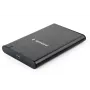 GEMBIRD USB 3.1 2,5 tuuman SATA HDD-kotelo Type-C-liitännällä, harjattu alumiini - musta