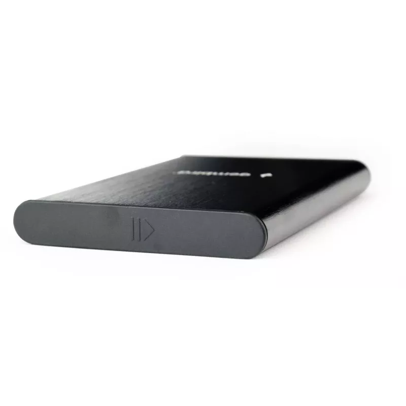 GEMBIRD USB 3.1 2,5 tuuman SATA HDD-kotelo Type-C-liitännällä, harjattu alumiini - musta