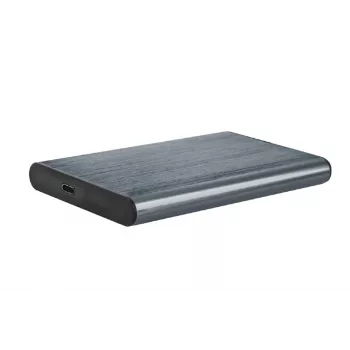 GEMBIRD USB 3.1 2,5 tuuman SATA HDD-kotelo Type-C-liitännällä, harjattu alumiini - harmaa
