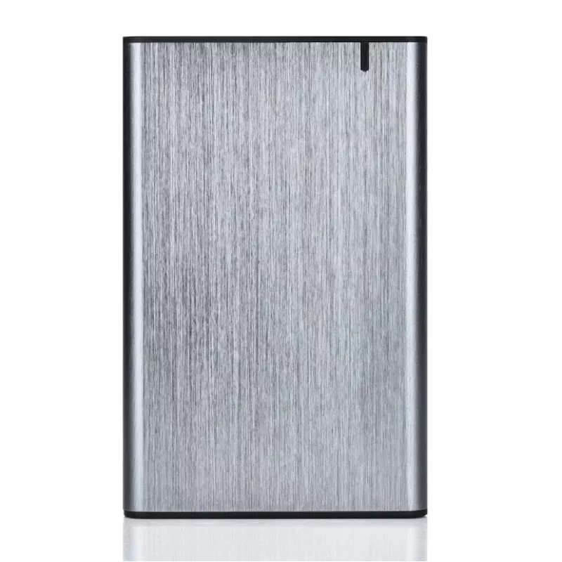 GEMBIRD USB 3.1 2,5 tuuman SATA HDD-kotelo Type-C-liitännällä, harjattu alumiini - harmaa