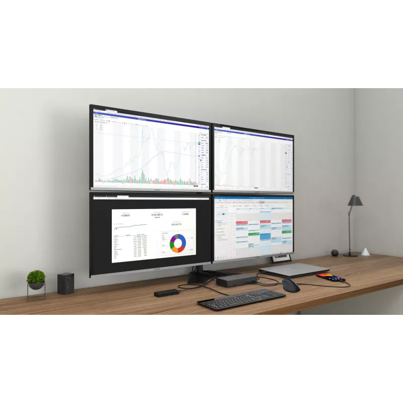 Telakointiasema i-tec USB-C Quattro Display -telakointiasema Power Delivery 85 W