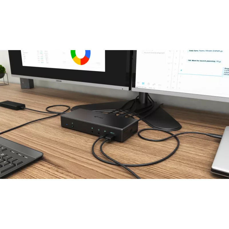 Telakointiasema i-tec USB-C Quattro Display -telakointiasema Power Delivery 85 W